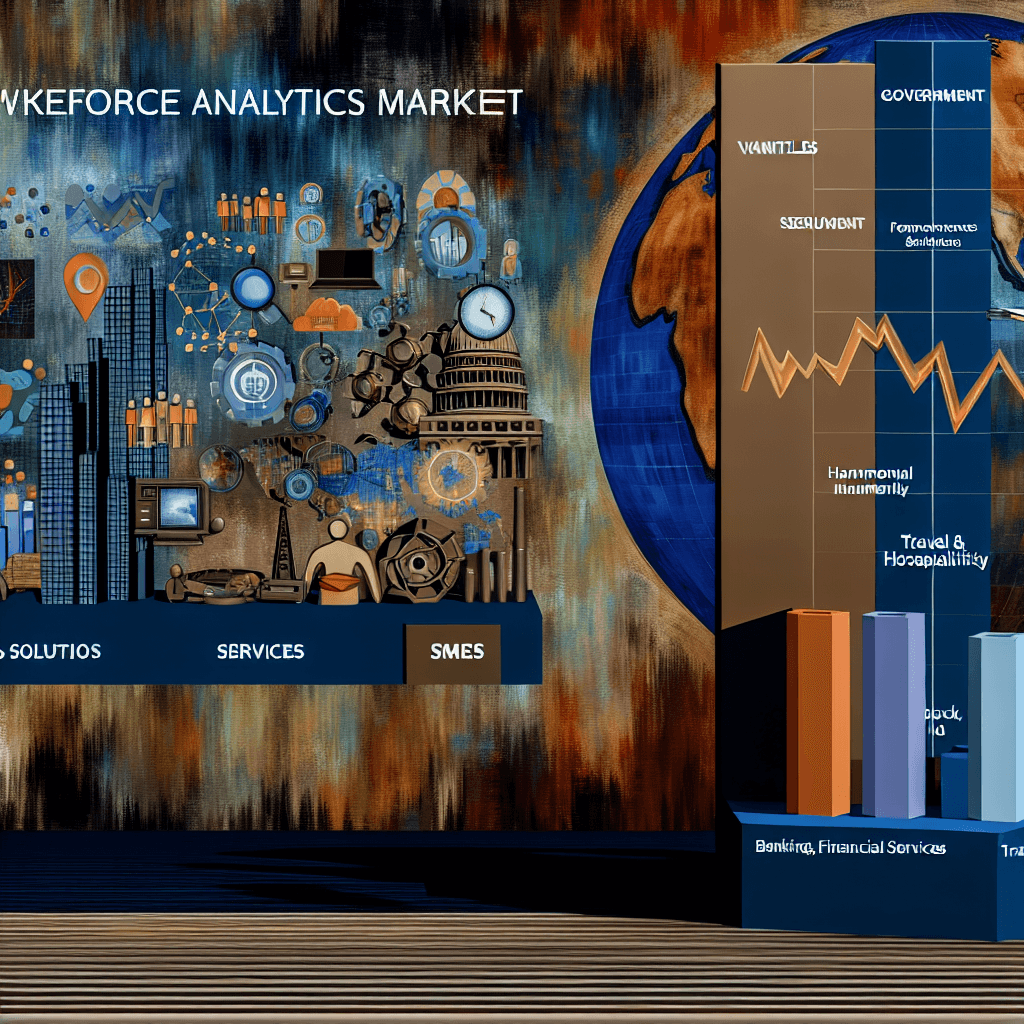 Workforce Analytics Market by Organization Size (Large enterprise, SMEs), by Component (Solution, Services), by Vertical (Healthcare, Government, IT & Telecom, Banking, Financial Services, and Insurance (BFSI), Travel & Hospitality), Geography and Forecast